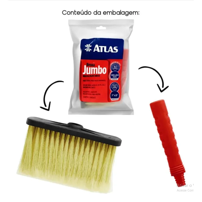 Broxa Ret Plast Jumbo 18X8CM - Atlas