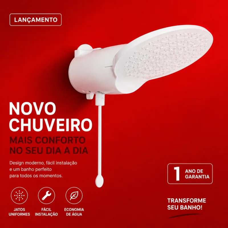 Chuveiro Loren Comfort 220V 7500W - Lorenzetti