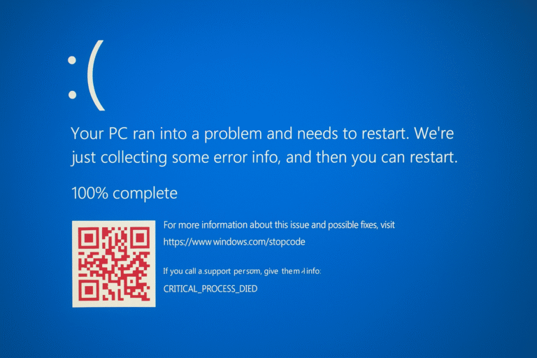 erro blue screen